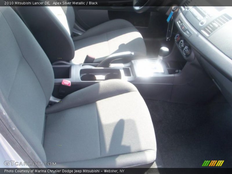 Apex Silver Metallic / Black 2010 Mitsubishi Lancer DE