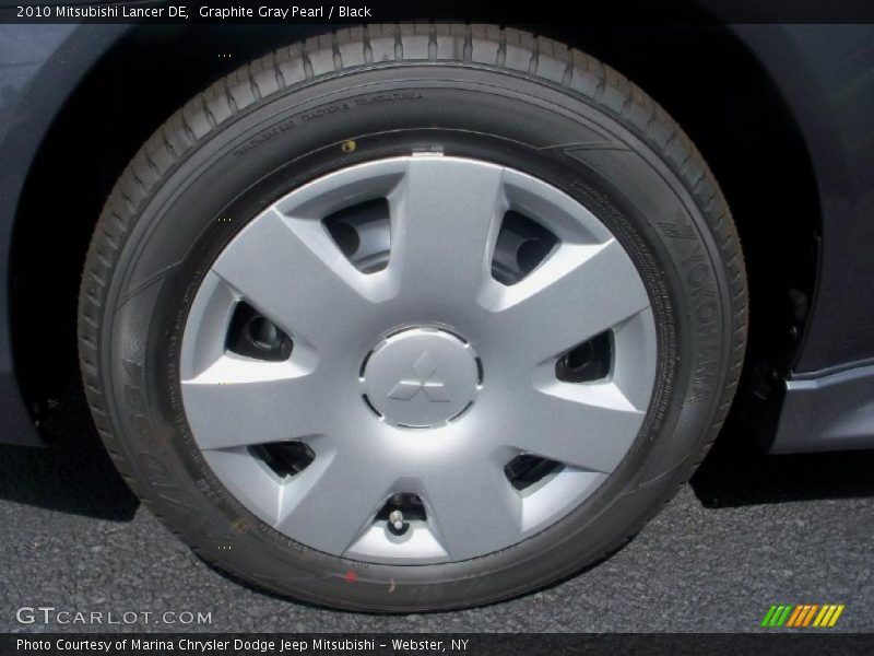 Graphite Gray Pearl / Black 2010 Mitsubishi Lancer DE