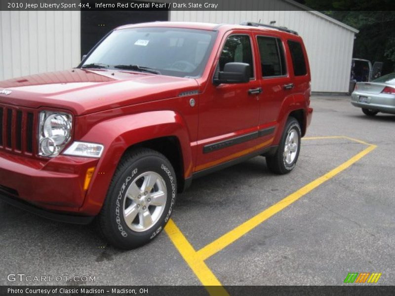 Inferno Red Crystal Pearl / Dark Slate Gray 2010 Jeep Liberty Sport 4x4