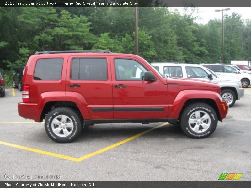 Inferno Red Crystal Pearl / Dark Slate Gray 2010 Jeep Liberty Sport 4x4
