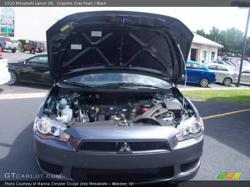 Graphite Gray Pearl / Black 2010 Mitsubishi Lancer DE