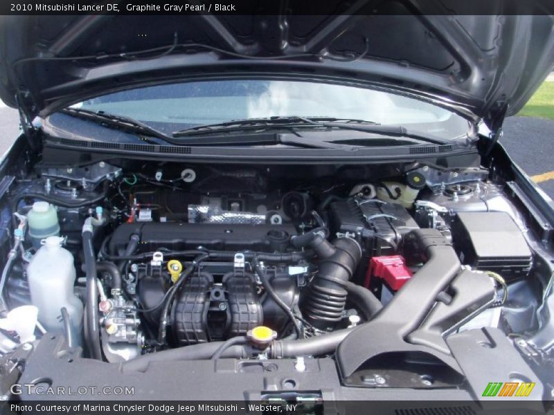 Graphite Gray Pearl / Black 2010 Mitsubishi Lancer DE