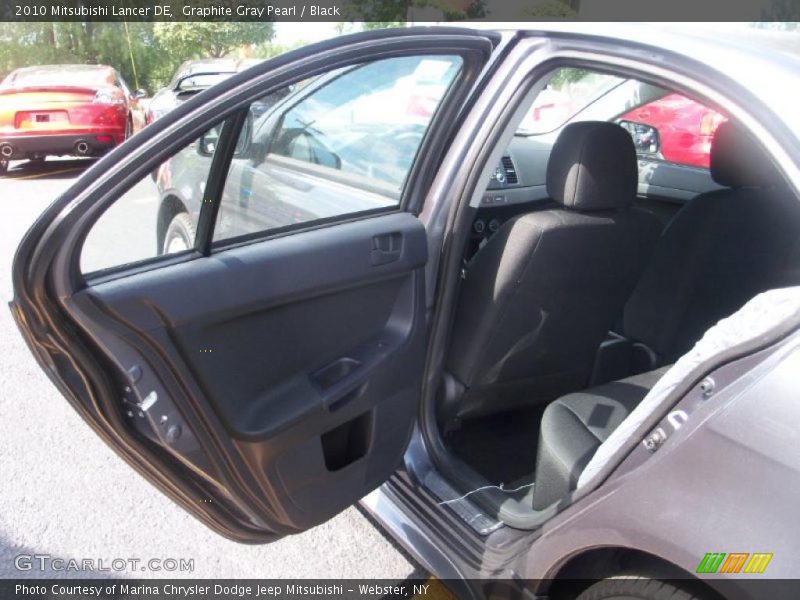 Graphite Gray Pearl / Black 2010 Mitsubishi Lancer DE