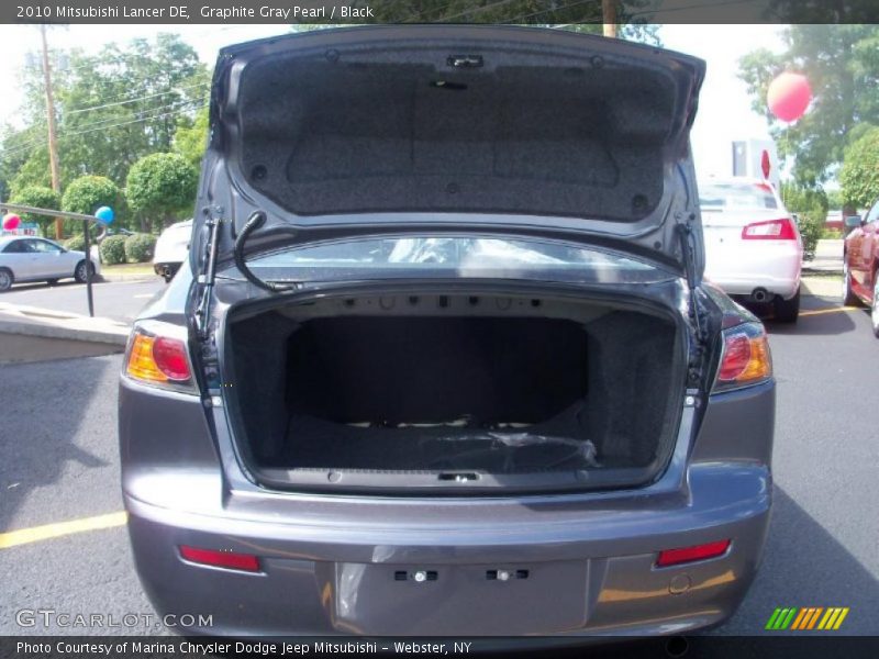 Graphite Gray Pearl / Black 2010 Mitsubishi Lancer DE
