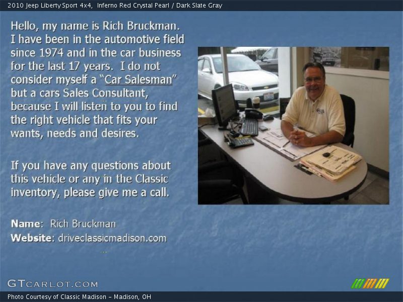 Inferno Red Crystal Pearl / Dark Slate Gray 2010 Jeep Liberty Sport 4x4