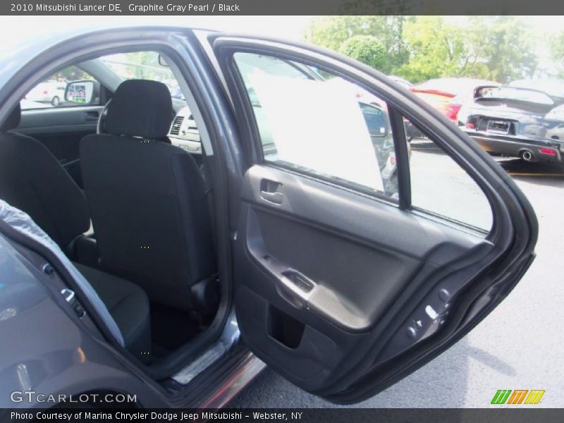 Graphite Gray Pearl / Black 2010 Mitsubishi Lancer DE