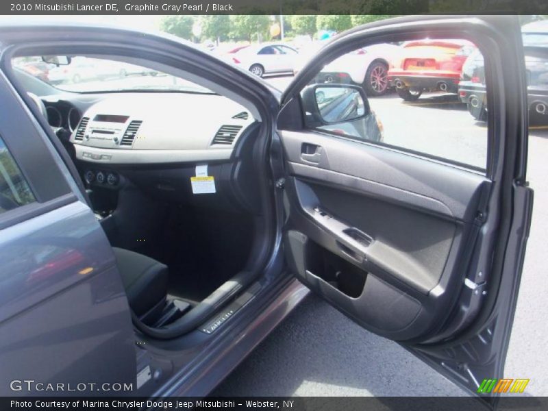 Graphite Gray Pearl / Black 2010 Mitsubishi Lancer DE