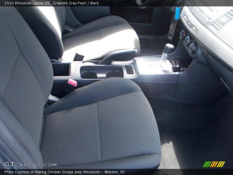 Graphite Gray Pearl / Black 2010 Mitsubishi Lancer DE
