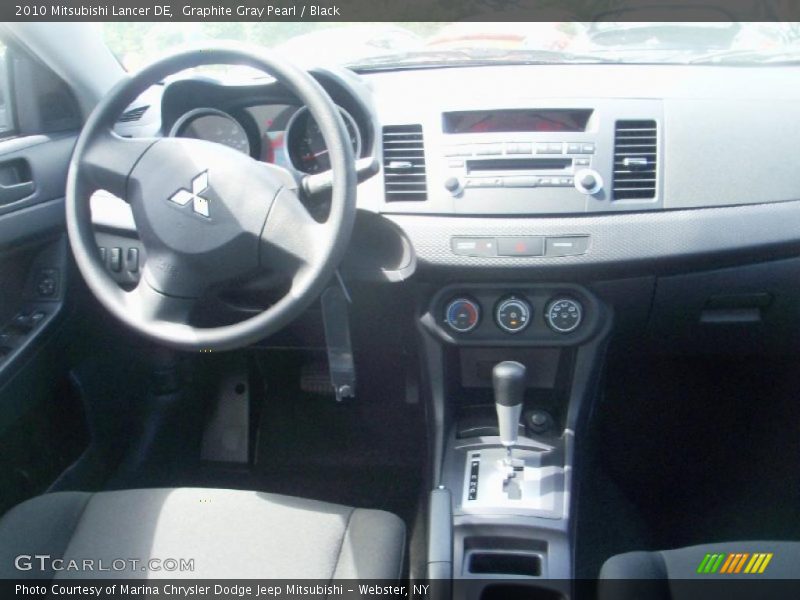 Graphite Gray Pearl / Black 2010 Mitsubishi Lancer DE