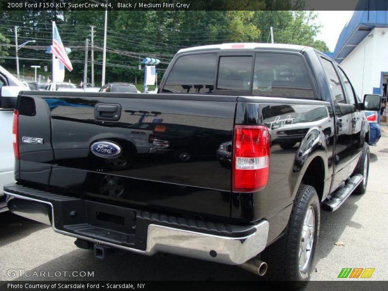 Black / Medium Flint Grey 2008 Ford F150 XLT SuperCrew 4x4