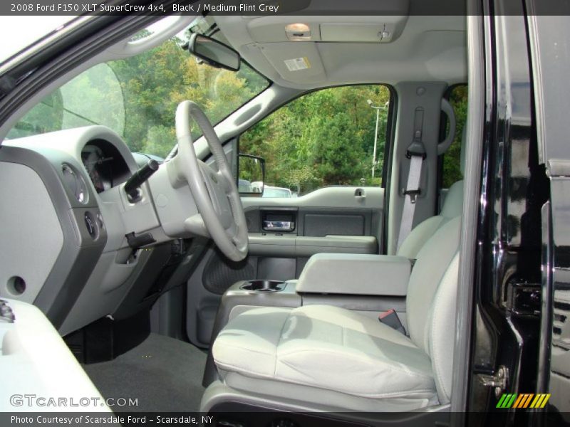 Black / Medium Flint Grey 2008 Ford F150 XLT SuperCrew 4x4