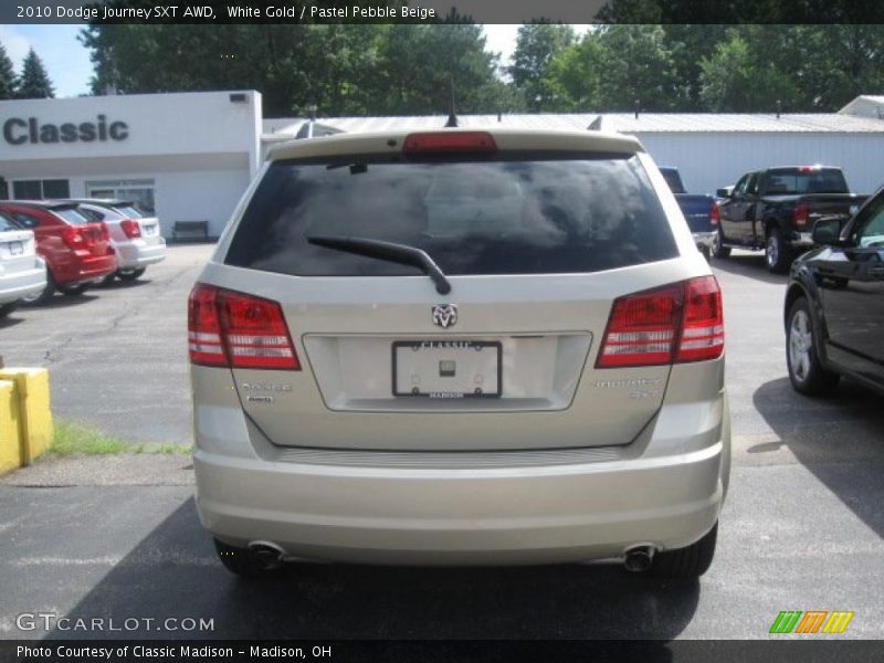 White Gold / Pastel Pebble Beige 2010 Dodge Journey SXT AWD
