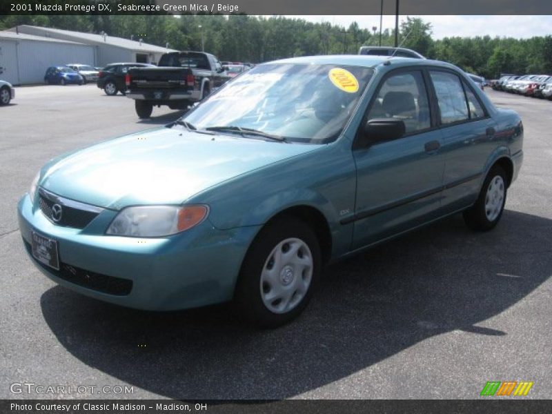 Seabreeze Green Mica / Beige 2001 Mazda Protege DX