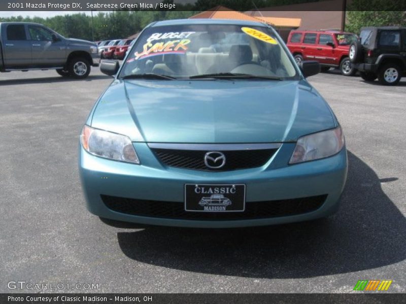 Seabreeze Green Mica / Beige 2001 Mazda Protege DX
