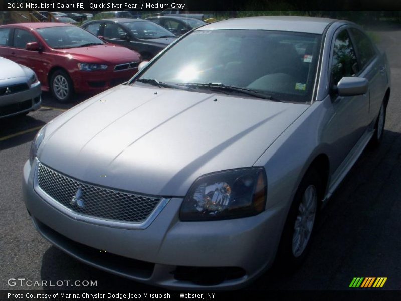 Quick Silver Pearl / Medium Gray 2010 Mitsubishi Galant FE