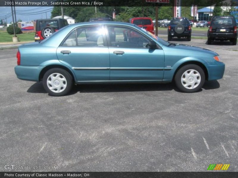 Seabreeze Green Mica / Beige 2001 Mazda Protege DX