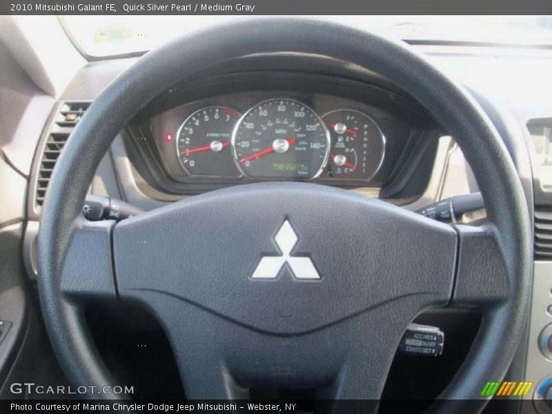 Quick Silver Pearl / Medium Gray 2010 Mitsubishi Galant FE