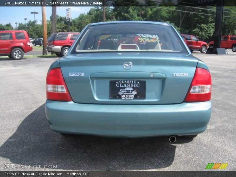 Seabreeze Green Mica / Beige 2001 Mazda Protege DX