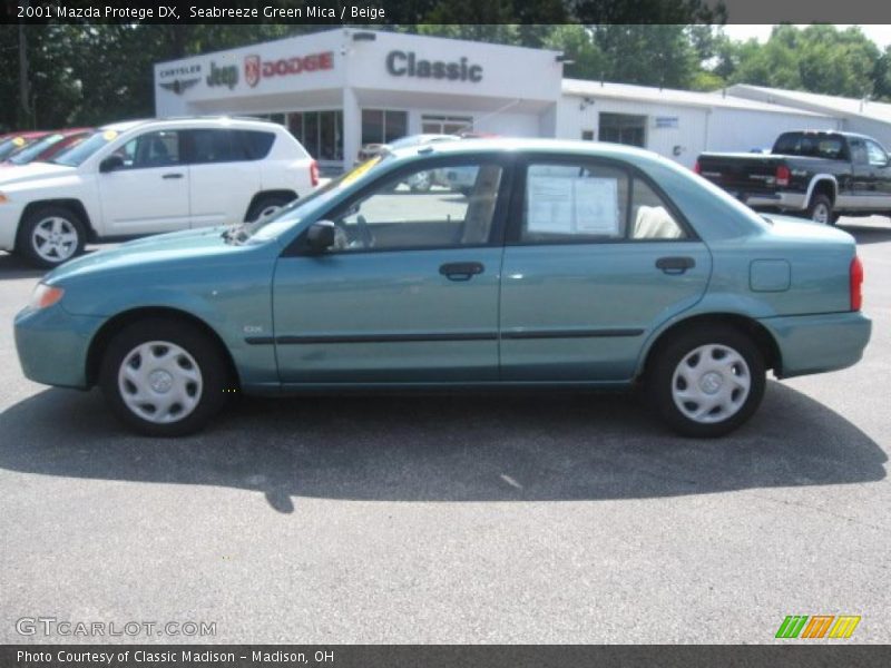 Seabreeze Green Mica / Beige 2001 Mazda Protege DX