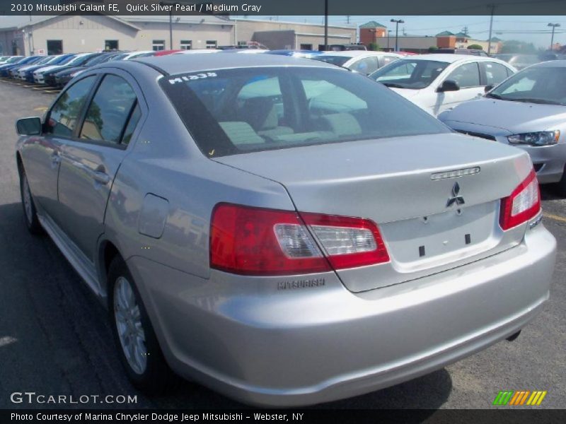 Quick Silver Pearl / Medium Gray 2010 Mitsubishi Galant FE