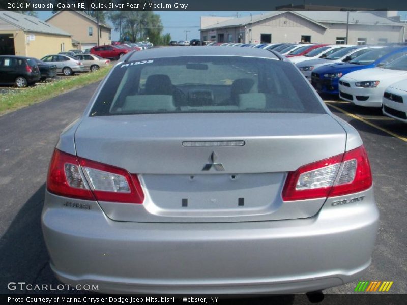 Quick Silver Pearl / Medium Gray 2010 Mitsubishi Galant FE