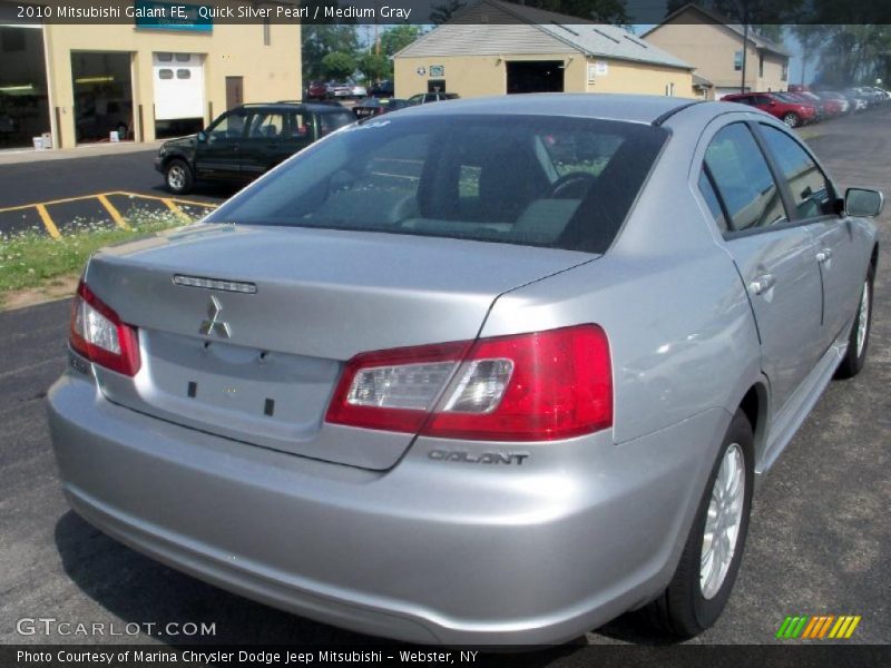 Quick Silver Pearl / Medium Gray 2010 Mitsubishi Galant FE