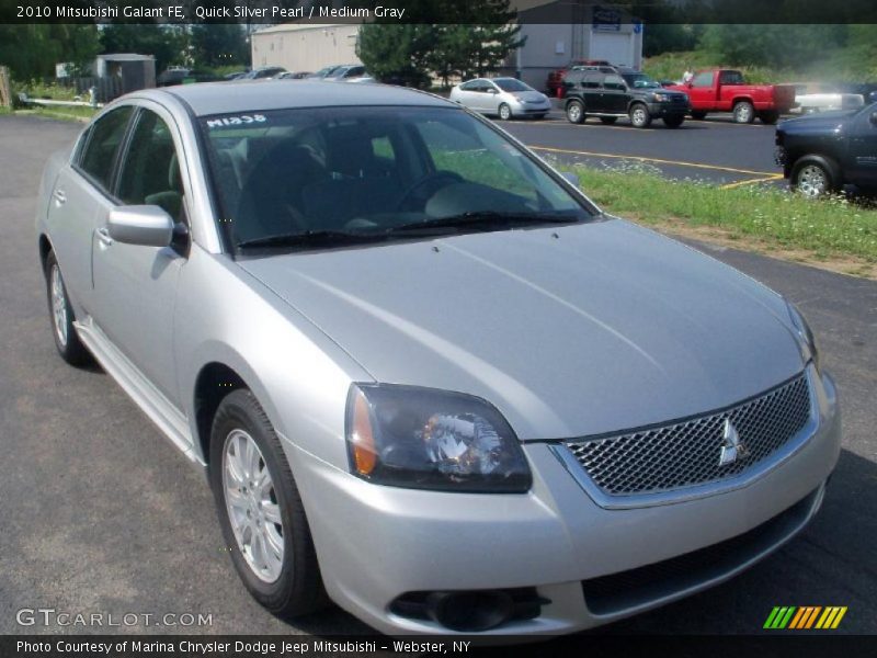 Quick Silver Pearl / Medium Gray 2010 Mitsubishi Galant FE