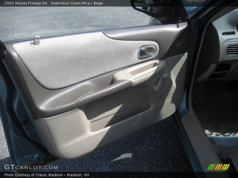 Seabreeze Green Mica / Beige 2001 Mazda Protege DX