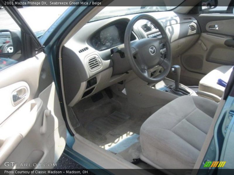 Seabreeze Green Mica / Beige 2001 Mazda Protege DX