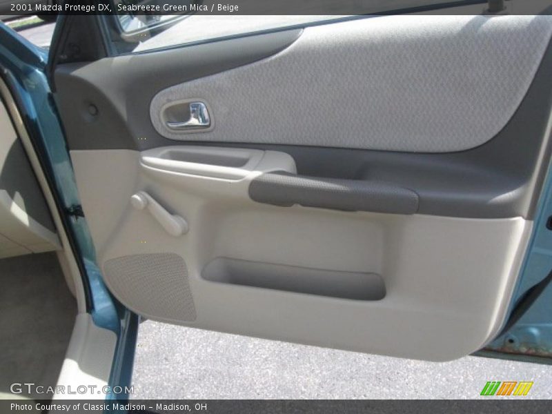 Seabreeze Green Mica / Beige 2001 Mazda Protege DX