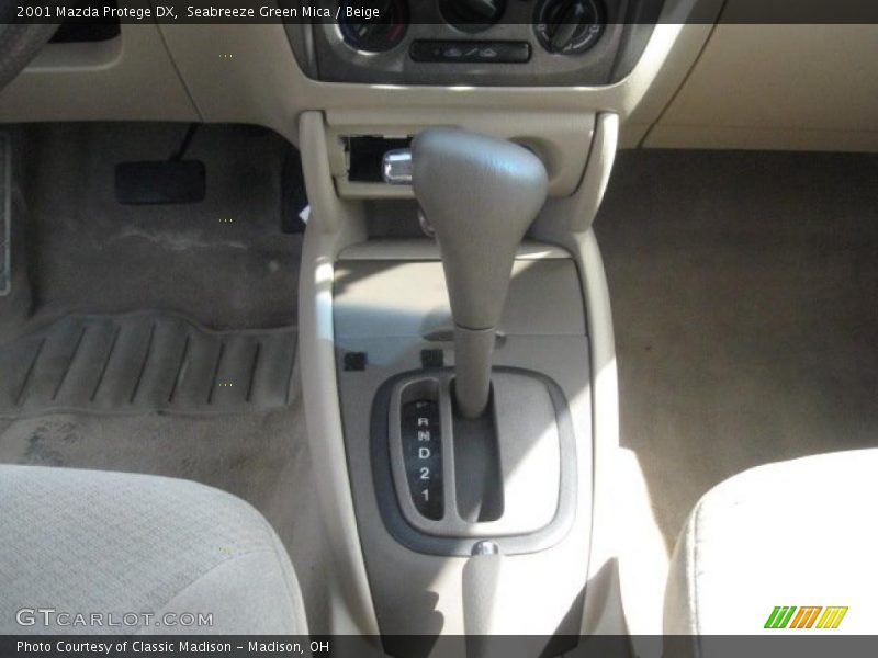 Seabreeze Green Mica / Beige 2001 Mazda Protege DX