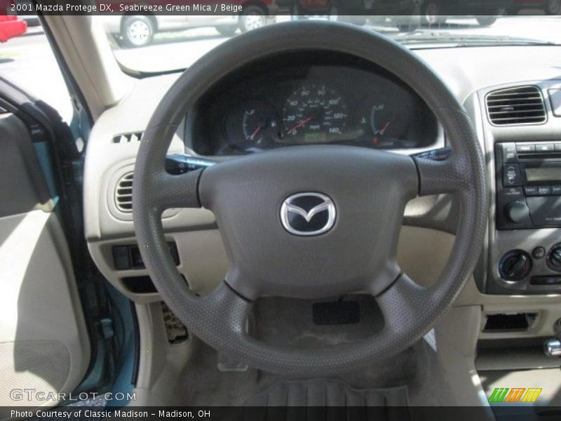 Seabreeze Green Mica / Beige 2001 Mazda Protege DX