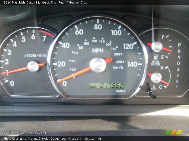 Quick Silver Pearl / Medium Gray 2010 Mitsubishi Galant FE