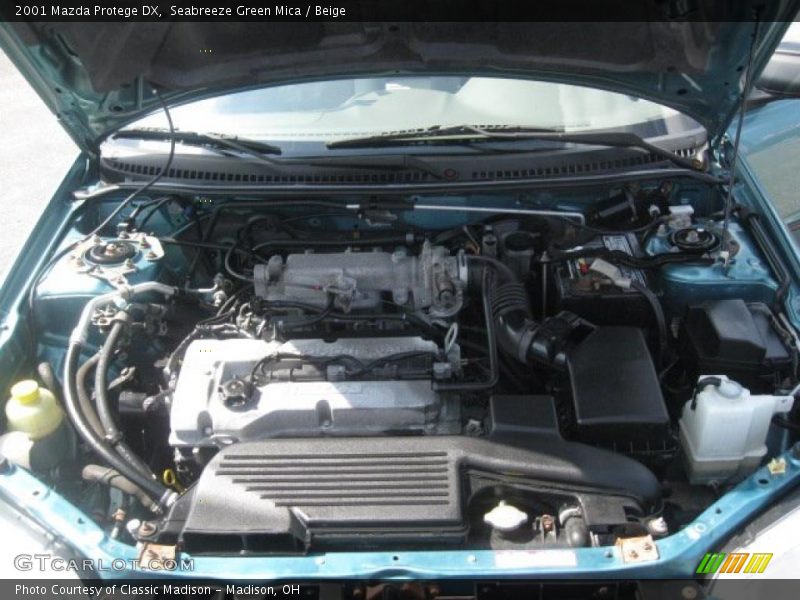 Seabreeze Green Mica / Beige 2001 Mazda Protege DX