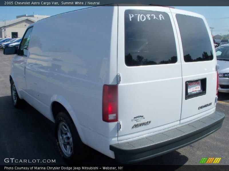 Summit White / Neutral 2005 Chevrolet Astro Cargo Van