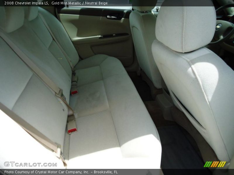 Gold Mist Metallic / Neutral Beige 2008 Chevrolet Impala LS