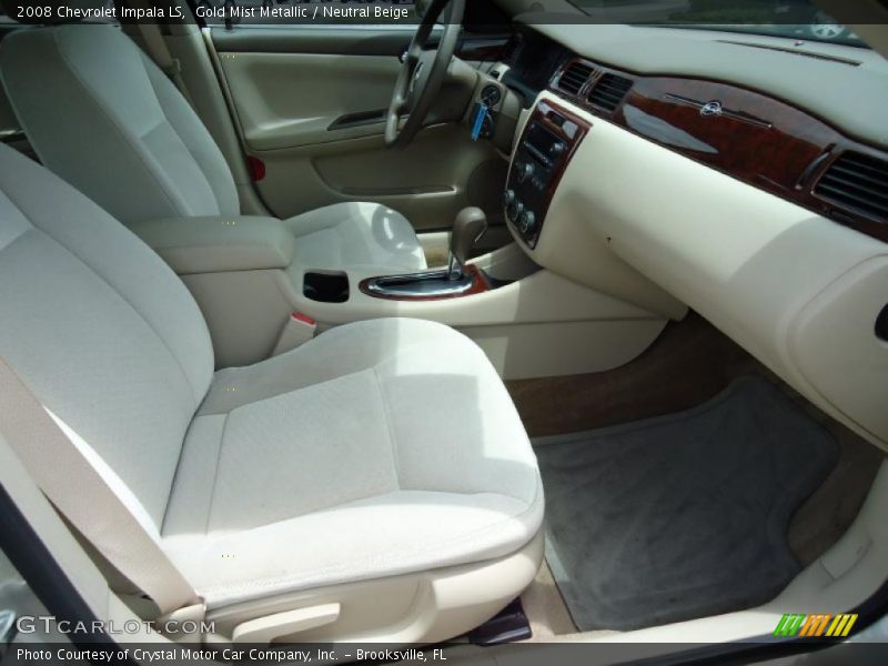 Gold Mist Metallic / Neutral Beige 2008 Chevrolet Impala LS