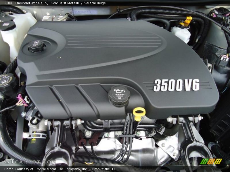 Gold Mist Metallic / Neutral Beige 2008 Chevrolet Impala LS