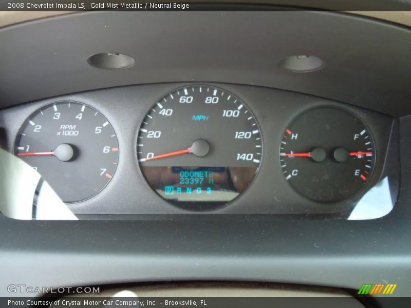 Gold Mist Metallic / Neutral Beige 2008 Chevrolet Impala LS