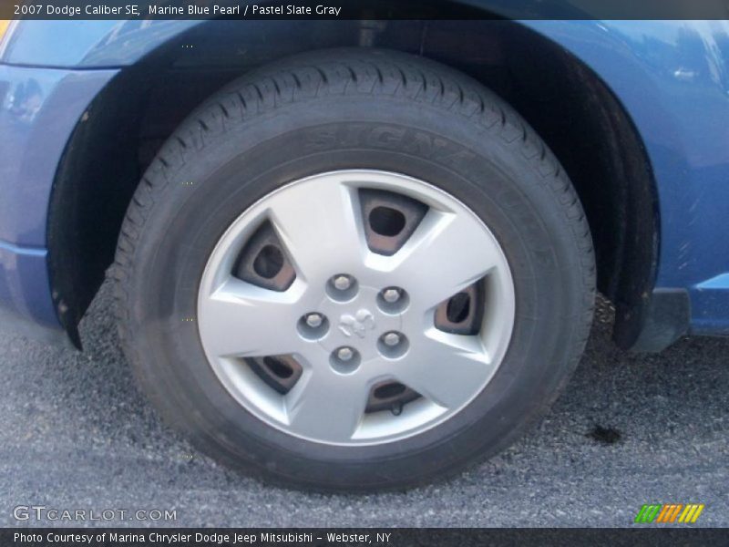 Marine Blue Pearl / Pastel Slate Gray 2007 Dodge Caliber SE