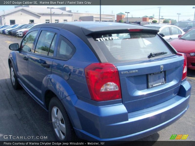 Marine Blue Pearl / Pastel Slate Gray 2007 Dodge Caliber SE