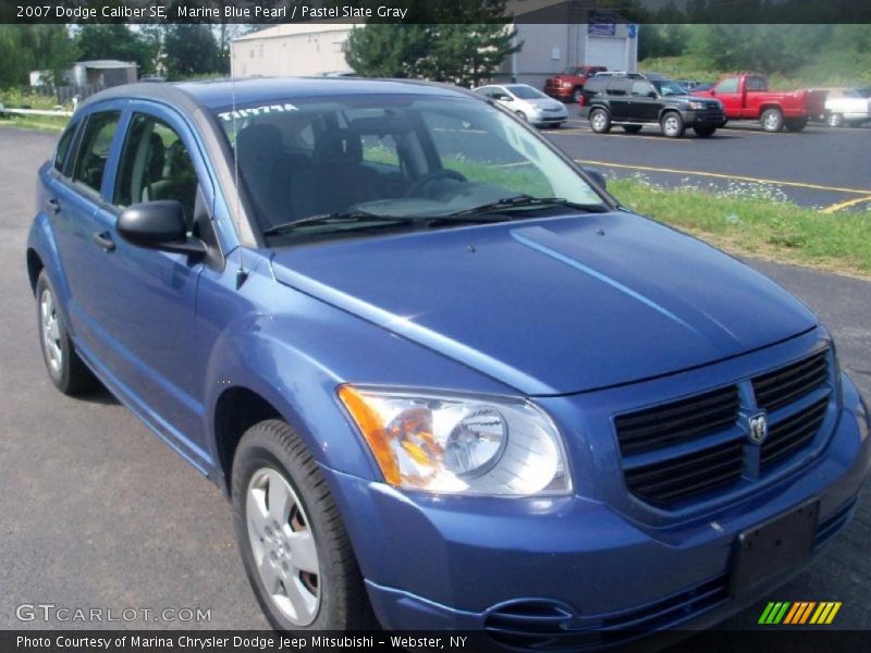 Marine Blue Pearl / Pastel Slate Gray 2007 Dodge Caliber SE