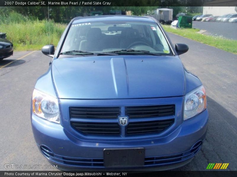 Marine Blue Pearl / Pastel Slate Gray 2007 Dodge Caliber SE