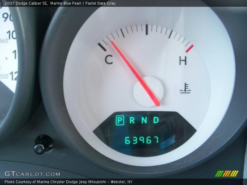 Marine Blue Pearl / Pastel Slate Gray 2007 Dodge Caliber SE