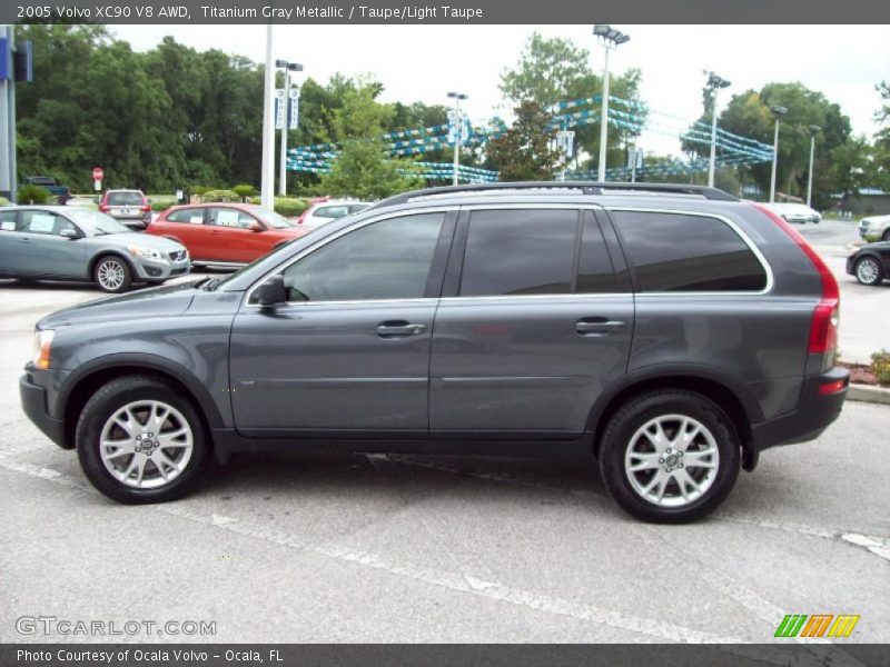 Titanium Gray Metallic / Taupe/Light Taupe 2005 Volvo XC90 V8 AWD