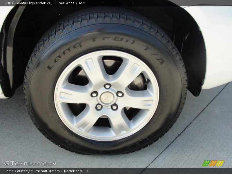 Super White / Ash 2004 Toyota Highlander V6