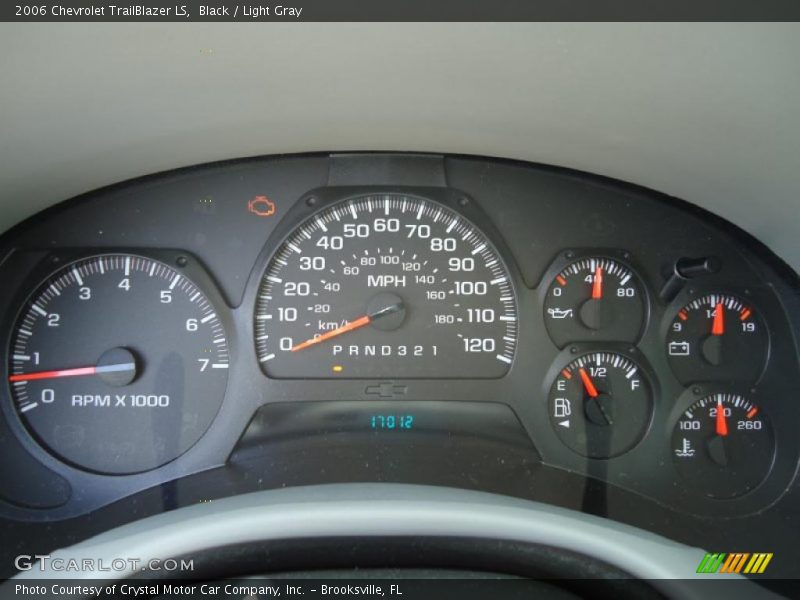 Black / Light Gray 2006 Chevrolet TrailBlazer LS