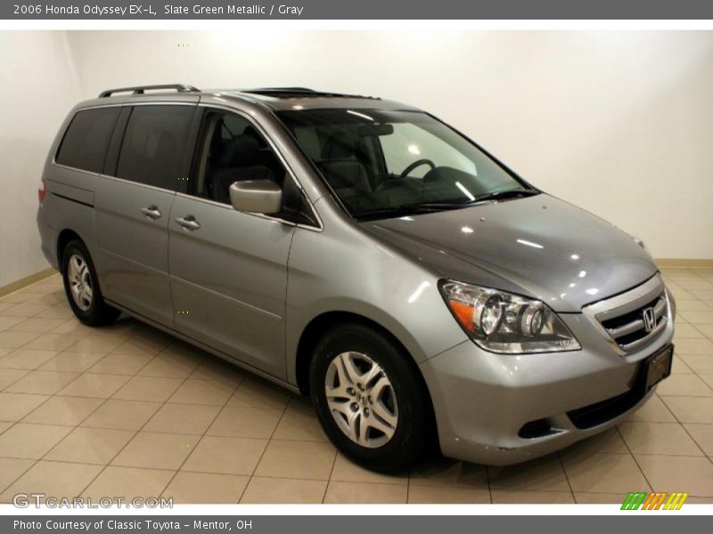 Slate Green Metallic / Gray 2006 Honda Odyssey EX-L