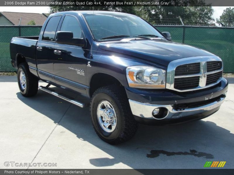 Patriot Blue Pearl / Medium Slate Gray 2006 Dodge Ram 2500 Lone Star Edition Quad Cab 4x4