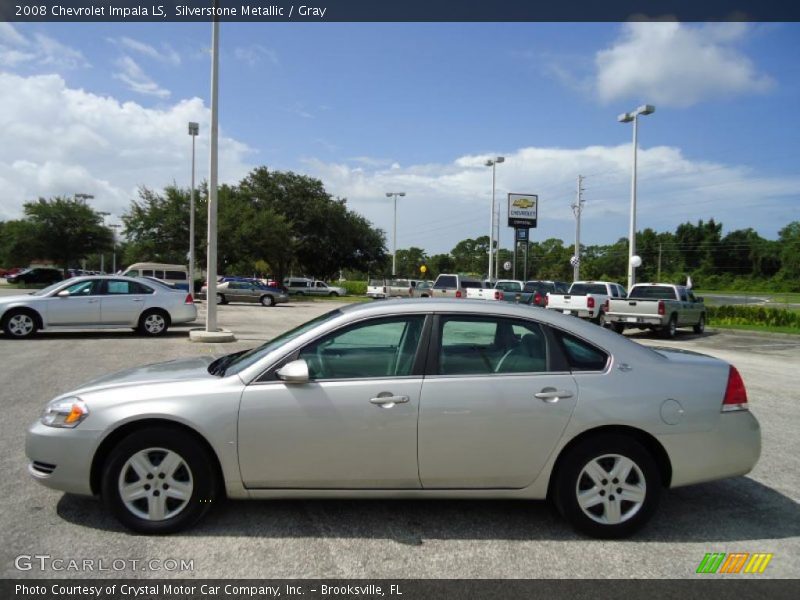 Silverstone Metallic / Gray 2008 Chevrolet Impala LS